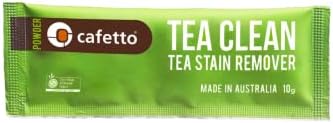 Cafetto Органски производител на чај чистач пакет од 12x10g кесички - отстранувач на дамки за кафе и чај - чистач за Бревил, Кеуриг, Делонги,