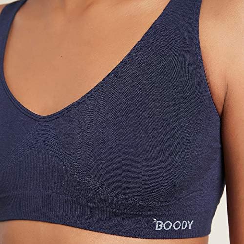 Budy Body EcoWear Women's Shaper Bra, безжичен, лесна поддршка, беспрекорно истегнување, меко дишење, бамбус вискоза