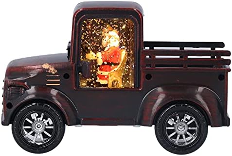 Божиќен Ретро Автомобил плплааобо, Предводена Ноќна Светлина Со Дедо Мраз МАЛ ЛЕД Фенер ЗА Ветер За Божиќни Украси Врвен Декор