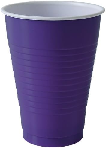 Партиски Димензии Пластични Партиски Чаши-12оз | Виолетова | Пакет од 20 Чаши, 20 Брои