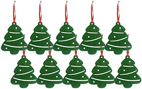 Блиско време 10 парчиња елка за елки, Божиќно дрво, новогодишно новогодишно куглање за куглање, украси за забава