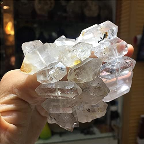 Декоративни украси на Саии Енергетски кристали Природни камења и минерали Херкимер Дијамант нараквица јасна кварц кристална нараквица груби