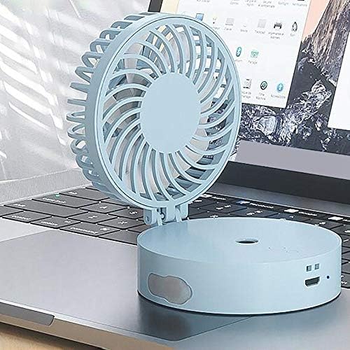 Akfriefs Electric Fan Mute USB удобно навлажнување на работната површина и полнење на мал вентилатор, со LED осветлување рачен рачен