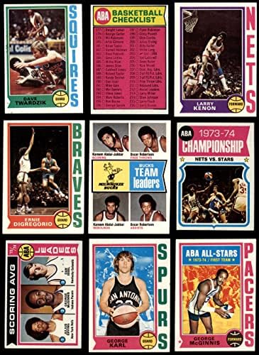 1974-75 Комплетна кошарка Топс Комплетен сет VG/EX+