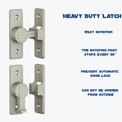 Заклучување на бравата на штала-брава за заклучување на вратата од врата од 90 степени-заклучување на вратата за домашна безбедност за бања,