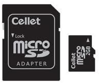 Cellet 2gb MicroSD За Motorola CLIQ КОРИСТИ паметен телефон прилагодено флеш меморија, пренос со голема брзина, приклучок и игра, Со Целосна