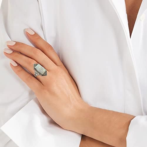 Fullубител на прстени со прстен на прстени со прстени со прстени со прстени во вода, прстени за модни прстени за жени кои не се