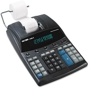 Виктор 1460-4 Дополнителен калкулатор за печатење со тешки точки, црно/црвено печатење, 4,6 реда/сек