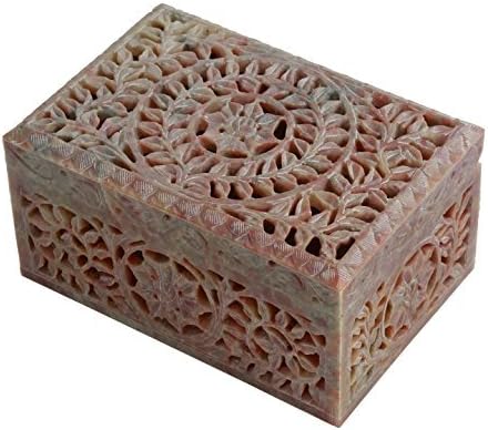 ЧУВАЈТЕ Ја Индија Рачно Врежана Кутија Со Сапун Домашен Акцент Подароци Декоративен Додаток За Маса