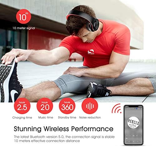 Wiwind Bluetooth Безжични Слушалки Преку Уво Со Микрофон, Преклопливи Слушалки За Поништување На Бучава ЗА Работа За Патување Тв КОМПЈУТЕР Андроид