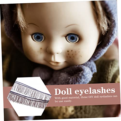 COHEALI 20PCS DIY лажни трепки за шминка декор Масовни кукли кукла трепки природни лажни трепки за очи за очите за очите за кукли занаетчиски