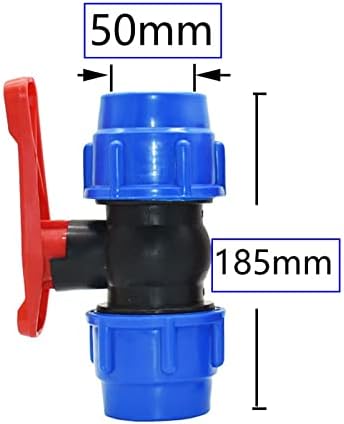 Smokt 20/25/32/40/50/63мм пластична цевка за вода Брз конектор топка вентил PE цевка Поправка на градинарски додатоци за чешма 1 парчиња