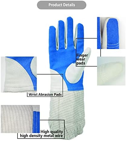 Фенсинг ракавица, ракавици за мечување од кожа за сабја, електрична ракавица за сабја за деца и возрасни