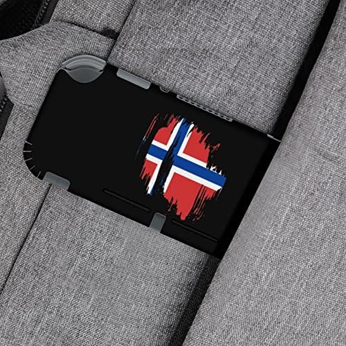 Ретро Норвешкото Знаме Налепниците За Налепници Ја Покриваат Заштитната Предна Плоча На Кожата за Нинтендо Прекинувач
