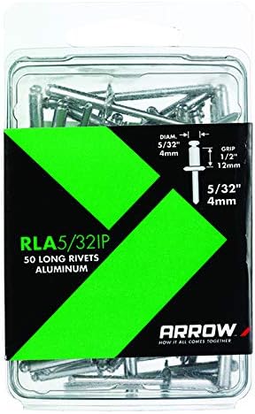Прицврстувач за стрела RLA5/32IP долги алуминиумски занити, 5/32-инчи, 50-пакет