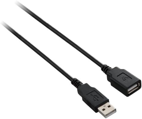 V7 ГОЛЕМА Брзина USB 2.0 Продолжен Кабел-6 нозе-Маж На Жена за продолжување на бес НА USB уред кабли-Црна