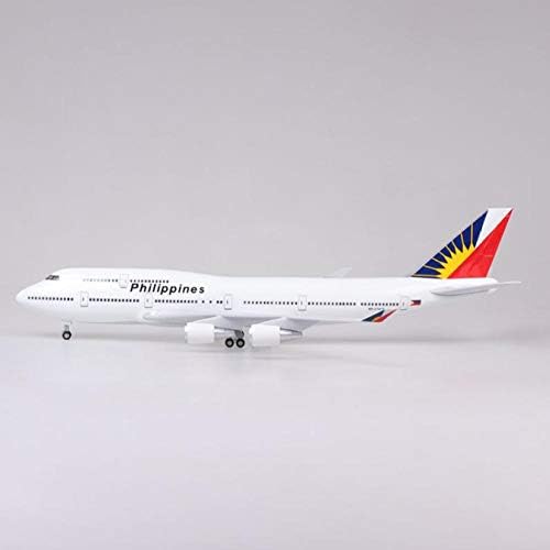 47см Боинг 747 Б747 модел Авион Филипини модел Авион со авионски авиони со тркала со тркала без светла авиони со тркала без светла