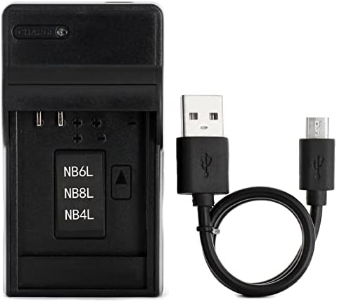 USB полнач NB-4L за Canon PowerShot SD750 SD780 IS SD1000 SD1100 е SD1400 е A2200 A3100 IS, IXY Digital 60, IXUS 220 HS, дигитална IXUS 70