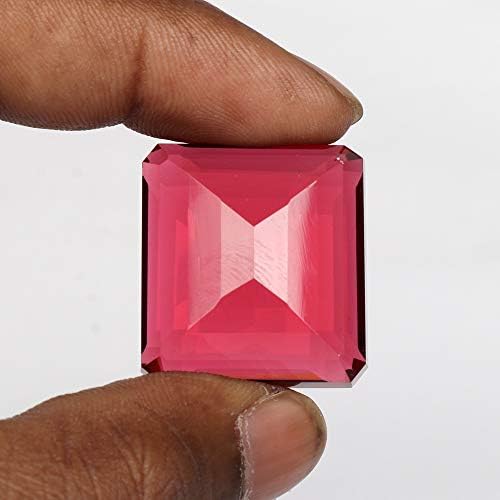 Реални геми 139.10 КТ Пинк Турмалин Смарагд во форма на лековити кристал