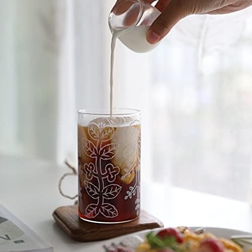 Додона стакло отпорна на висока температура со висок изглед млеко чај дома појадок стаклен сок млеко пијалок вода стакло се печати 350 ml