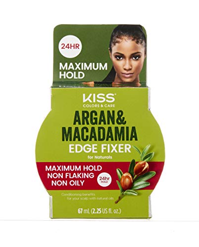 Kiss Argan & Macademia Edge Fixer, 24hr максимално задржување 67 ml