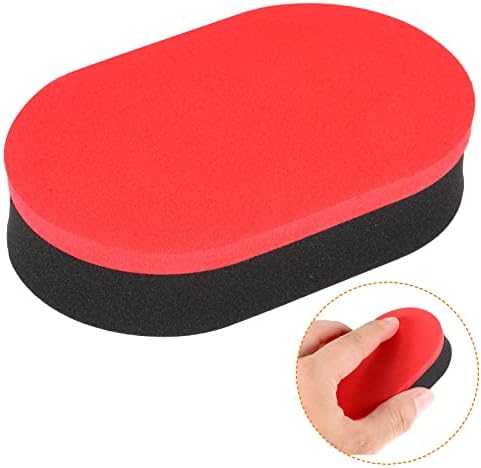 Чистач за гума за гума од тенис на табели, пинг -понг чистење сунѓер за чистење на лопатка за чистење рекет мека, црвена црна боја