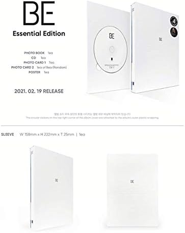 Голем хит забава BTS BE BE Essential Edition Album Album Preorder CD+постер на пакет+Photobook+ракав+Photocard 1+Photocard 2+