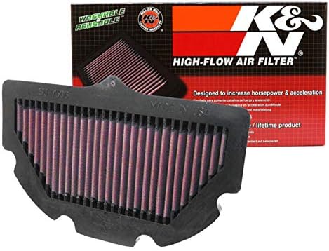 K&N Filter Air Filter: Високи перформанси, премиум, филтер за воздух на PowerSport: Fits 2006-2010 Suzuki SU-7506