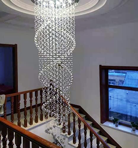 125 h Современи К9 Кристални лустери на дождовни кабини Кристални светла со високи тавани за дневна соба лустери кристали за осветлување