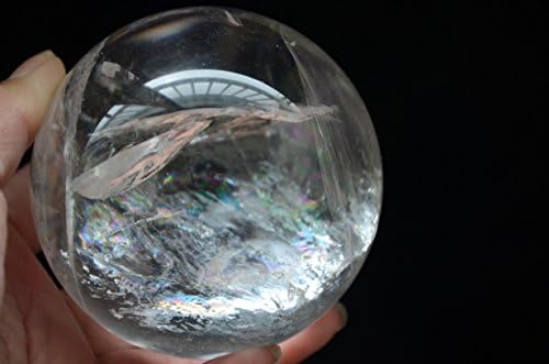 Kexin Crystal Real Tibet Himalays Висока надморска височина чиста кристална кварц кварц топка сфера Орб 3.26 инчи духовно лекување