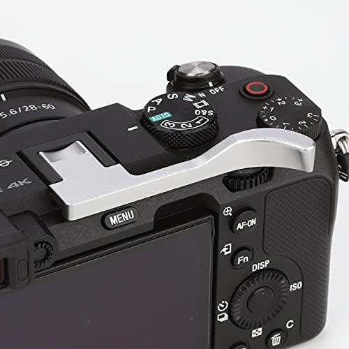 Haoge THB-A7CS Thumb Grip Metal Hot Shoe Up Rest Rest за Sony A7C, Alpha A7C, ILCE-7C, A7-C додатоци за камера сребро