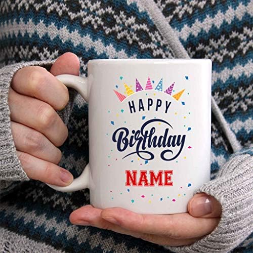 Bouncing Brick Designs персонализирано име за кафе - Среќен роденден