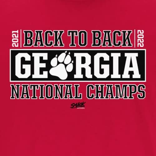 Назад кон назад маица за шампиони за навивачите на колеџот во Georgiaорџија