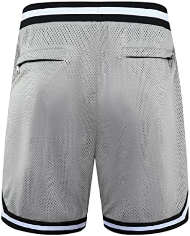 Опалос 2 пакува кошаркарски шорцеви за мажи со џебови со патенти, активни атлетски шорцеви