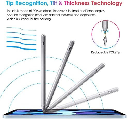 DTTO iPad 10 -та генерација кутија 10,9 инчи 2022, премиум кожна деловна фолио -штанд случај црна со стилусно пенкало сиво