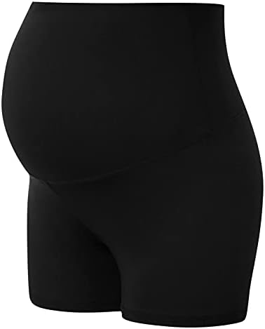 Женски породилно јога шорцеви над вежбање на стомакот Активни кратки панталони тврда опашка јога панталони