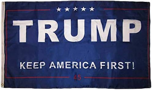 AES American Wholesale 3x5 Trump ја чува Америка прво сина сина 3'x5 'Премиум квалитетен најлон полиестерско знаме