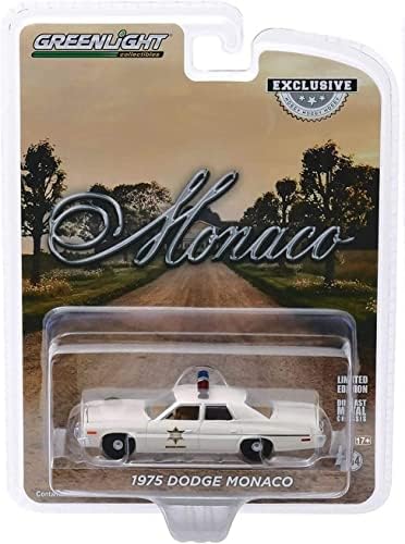1975 Доџ Монако, Крем-Гринлајт 30140/48-1/64 Скала Диекаст Модел Играчка Автомобил