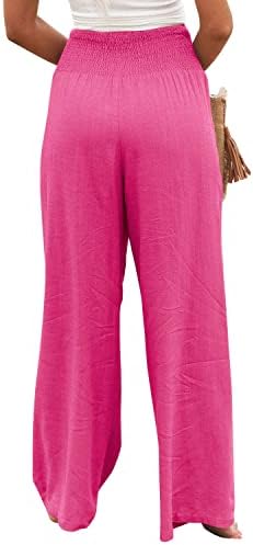 Јанекоп жени јога џемпери удобни широки нозе палацо салон панталони високи џогери на половината со џебови