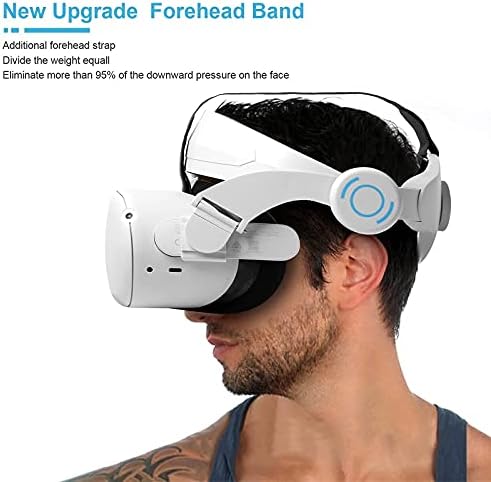 MODJUEGO Прилагодлив Ремен за Глава + VR Капак На Држачот За Интерфејс За Лице За Oculus Потрагата 2, Прилагодлива ЗАМЕНА НА VR