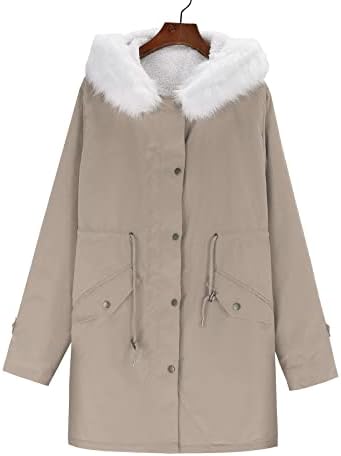 Топло женски јака со капи, големи јакни, дебела постепена облека за надворешна облека, женско палто, тешка руно женска јакна