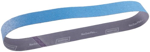 Нортон Bluefire R821p Benchstand Абразивен појас, поддршка од памук, цирконија алумина, 2-1/2 ширина, 60 должина, решетка 36