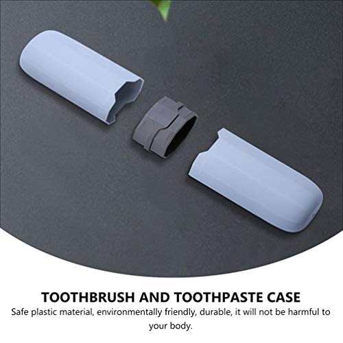 Cabilock 4pcs преносна туристичка четка за заби за заби за заби, држач за садови за заби, контејнер за складирање, кутија за складирање 20x5. 5см за патни деловни активности ?