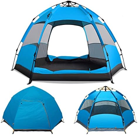 Инстант поп -кампување шатор лесно поставување автоматско хидраулична вода отпорна со дожд лета преносна лесна светла одлична за пешачење со ранец