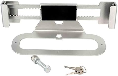 Безбедносно заклучување со копчиња за држач за лаптоп 3 парчиња со прилагодлива ширина 29,5-45 см држач за метал штанд