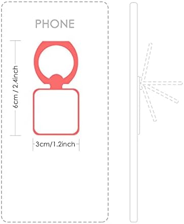 Црвен каранфил Цвет шема на квадратни мобилни телефони, држач за држач за заграда Универзален подарок за поддршка