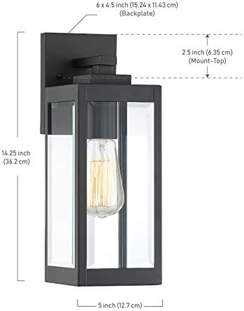 Quoizel WVR8407SS Westover Modern Industrial Outdoor Walls Sconce, 1-светло 150 вати, не'рѓосувачки челик
