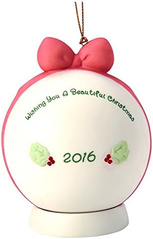 Скапоцени моменти, посакувајќи ти убав Божиќ “, датиран од година, украс за порцеланска топка, 161003