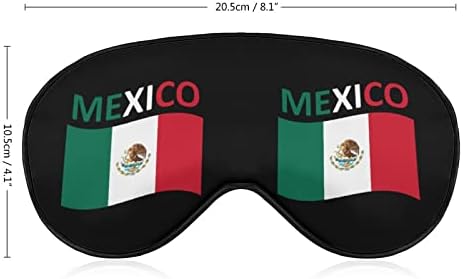 Знаме на Мексико Маска За Очи За Спиење Затемнување Ноќни Врзани Очи Со Прилагодлив Ремен За Мажи Жени Патуваат Јога Дремка