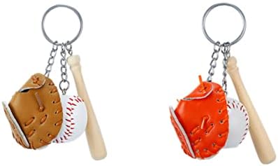 Бестојард Паричник Метални Паричници 8 парчиња Бејзбол Привезок бејзбол приврзок за клучеви забава за забава за безбол прстен За клучеви